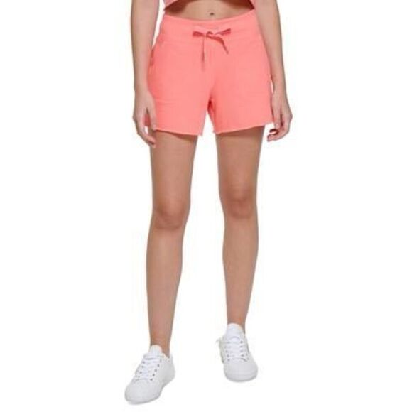 Calvin Klein Pants - Calvin Klein Women S Ribbed Waistband Shorts Orange Size Large